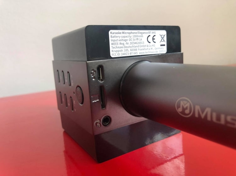 Mikrofon Karaoke Technaxx MusicMan Elegance BT-X45